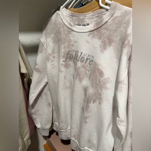 Taylor Swift Folklore tie dye crewneck